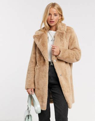 Popular faux lamb shearling coat of good quality and at affordable prices you can buy on aliexpress. New Look faux fur longline coat in camel | ASOS