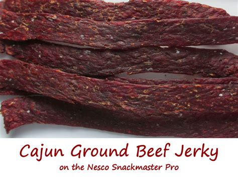 I tweaked his marinade list to accommodate what we had on hand (no liquid 1 tbsp ground ginger. Sweet BBQ Ground Beef Jerky on the Nesco Snackmaster Pro | Recipe | Ground beef jerky recipe ...