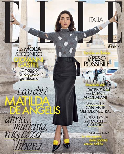 Näytä lisää sivusta elle magazine (us) facebookissa. MATILDA DE ANGELIS in Elle Magazine, Italy March 2021 ...