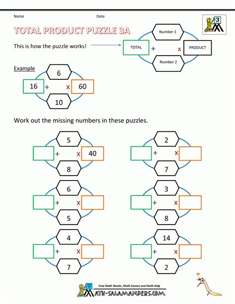 Each link below points to a printable pdf sheet which also has an answer sheet attached. Printable Math Puzzles Pdf | Printable Crossword Puzzles