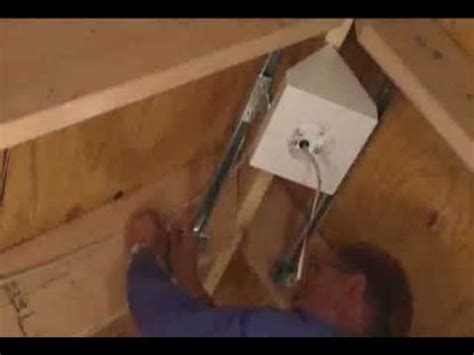 Ceiling fans make you feel cooler in the summer by creating an artificial breeze that evaporates moisture from your skin. Fan and Fixture Box for Cathedral Ceilings - YouTube