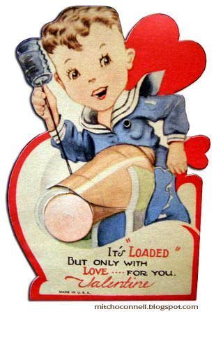Valentine's day, also called saint valentine's day or the feast of saint valentine, is celebrated annually on february 14. Odd and inappropriate Valentine's cards of yesteryear - Boing Boing | Vintage valentine cards ...