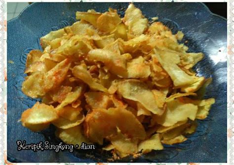 Cara buat kripik singkong renyah. Cara Buat Kripik Pe : 3 Resep Keripik Kentang Renyah Ala ...