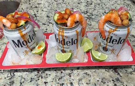 My name is ashley and i am an stay at home mom of 3 little boys ages 5, 3, and 8 months! Preparadas - Modelo beer, marinate shrimp and sliced purple onions, in lots of lime, overnight ...