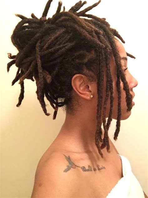 They can be worn short and vertical or long and loose. Pin by Anne Kasangi on Dreadlocks | Locs hairstyles ...