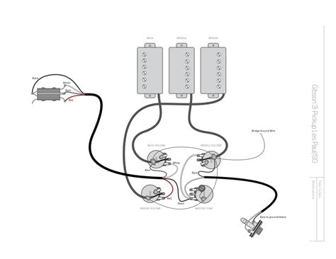 Gibson les paul custom modified 3 pickup schematic this is a modified circuit for the 3 pickup gibson or epiphone les paul and sg custom. A More Flexible 3-Pickup Gibson — Haze Guitars