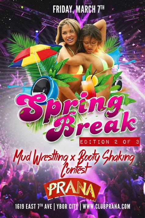 Daytona beach bash party brings borgore as the main dj. MUD WRESTLING Spring Break Edition 2 of 3 at Club Prana ...