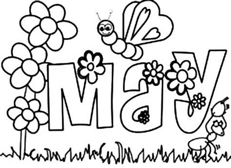 Click here to see all the months in our calendar. Free Printable May Coloring Pages (May Day Coloring Pages ...