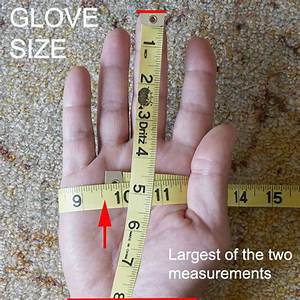Work Glove Size Chart How To Find Glove Size