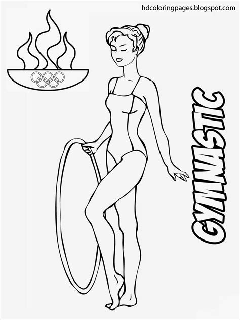 Gymnastics coloring page 29735 bestofcoloring com. Coloring Pages Of Gymnastics - Coloring Home