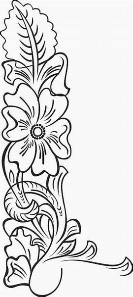 Leather craft idea that is fairly easy and quick. Image result for Leather Flower Patterns Printable | Leather craft patterns, Leather tooling ...