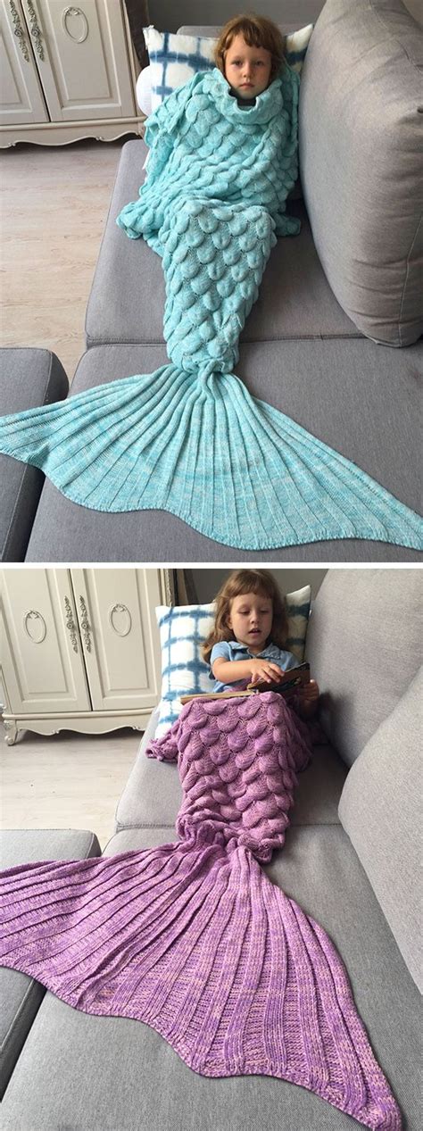 Shop for mermaid blanket at bed bath & beyond. 50% OFF Knitted Mermaid Tail Design Blanket,Free Shipping ...