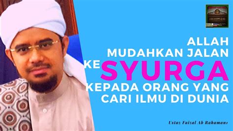 Jika zaman dahulu, kita faham bahawa proses menuntut ilmu itu payah kerana jarak yang sangat jauh dan memakan masa … Allah Mudahkan Jalan ke Syurga Kepada Orang Yang Cari Ilmu ...