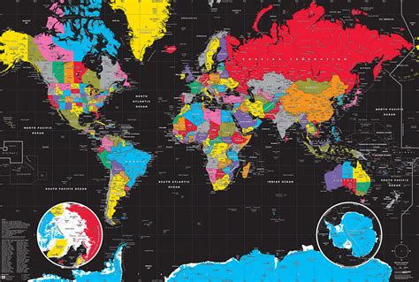 Wählen sie als format „pdf aus. Weltkarte, Schwarz Poster - MAPOM Geoatlas | OhMyPrints