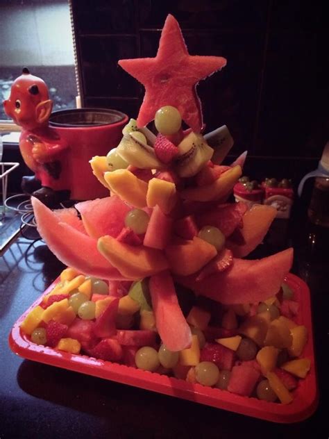 A fruit salad tree refers to a tree that bears up to eight different related fruits. Fruit salad christmas tree | Fruit, Fruit salad, Food