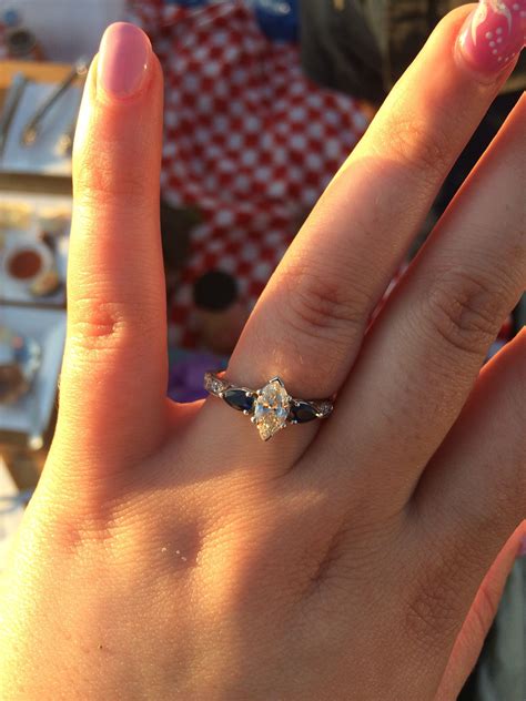 Classic solitaire engagement ring made from precious metal gold & platinum. Show off your waiting nails! - Weddingbee | 3 stone engagement rings, Three stone engagement ...