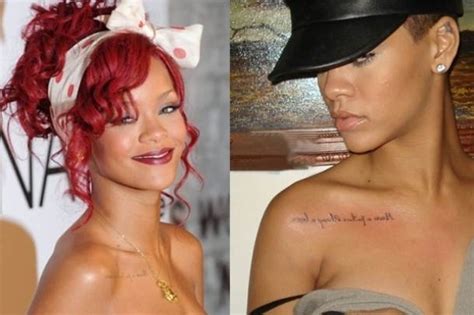 Each one of them has a meaning. Rihanna's Tattoos Meanings | Girl Gloss