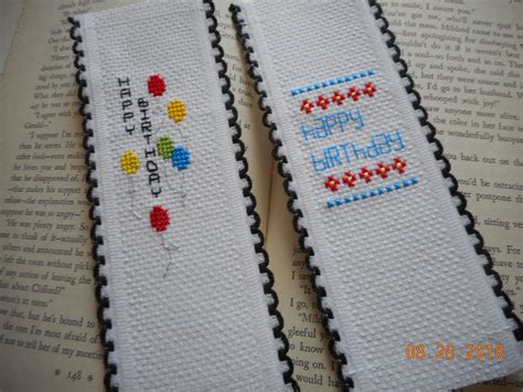 The items are produced by bucilla, imaginating, artecy cross stitch and others priced from $3.18 to $20.30. Cross stitch bookmark set of 2 HAPPY BIRTHDAY bookmarks ...