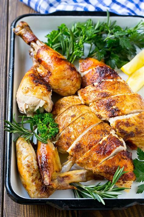 The advantage with dark meat sections is. A platter of carved slow cooker whole chicken. | Stuffed ...