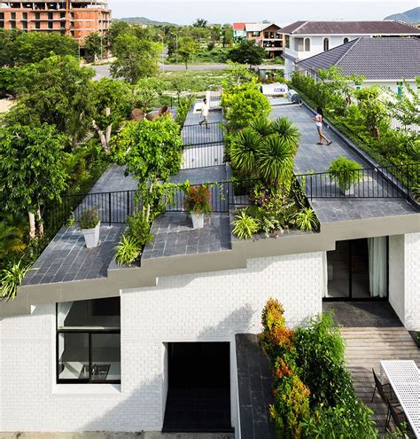 Finally, you will draw up a landscape design that shows the placement of the plants on the roof. Vo Trong Nghia Architects see the hanging garden as a way ...