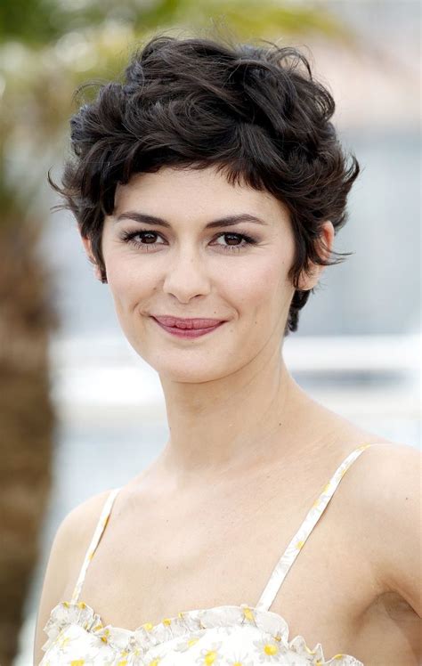 If you have curly hair and you're thinking about chopping it off, we have a wide collection of styles that you can choose from. Audrey Tautou Short Haircut: Very Closely Chopped Brunette ...