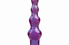 anal jelly beaded tool plug sex toy purple inception device fucking dark
