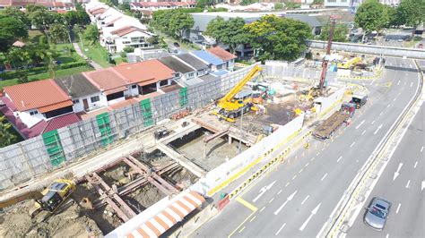 The new station will allow kebun . Thomson Line Construction: Piling at Upper Thomson (II)
