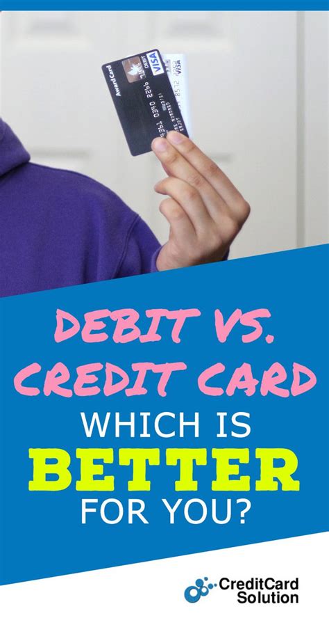 Maybe you would like to learn more about one of these? Debit vs. Credit Card - Which Is Better For You (With images) | Paying off credit cards, Credit ...