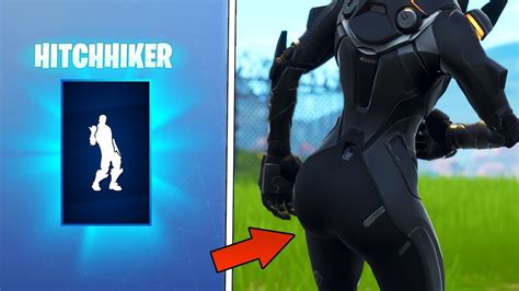 *updated* who got the biggest ass? *NEW* HOT HITCHHIKER DANCE EMOTE 😍 ️ (WITH 30+ THICC FEMALE SKINS) FORTNITE SHOP - YouTube