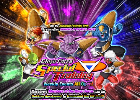 Check spelling or type a new query. Ginyu Force Special Training | Events | DBZ Space! Dokkan Battle Global
