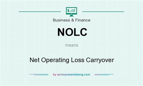 Carryover codes apply to programs listed under fund code 1000 (general funds). NOLC - Net Operating Loss Carryover in Business & Finance ...