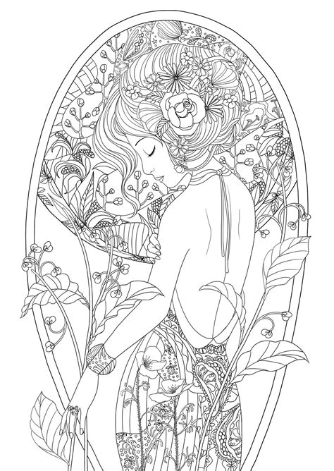 Beautiful coloring pages for adults. Beautiful Girl Coloring Pages at GetColorings.com | Free ...