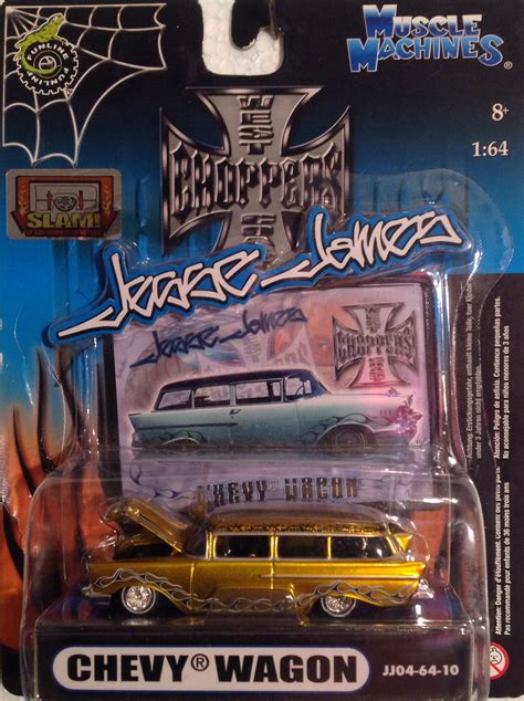 Muscle machines west coast choppers jesse james ford coupe 1:64 scale nip sealed. Muscle Machines, 57 Chevy Wagon, West Coast Choppers ...