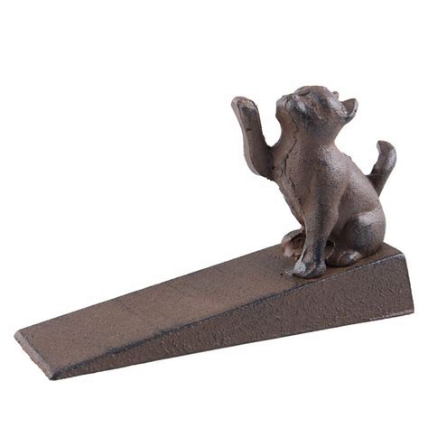 Cats and tearing up wooden door jams? Fasmov Cat Scratching Door Stopper - Door Wedge, Cast Iron ...