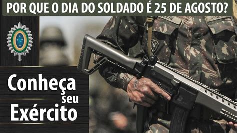 We did not find results for: Por que 25 de agosto é o Dia do Soldado? - YouTube