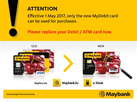 In other words, your unique card verification value (cvv), will help you to prevent fraud. 旧 Maybank Debit Card 5月起将无法使用 - WINRAYLAND