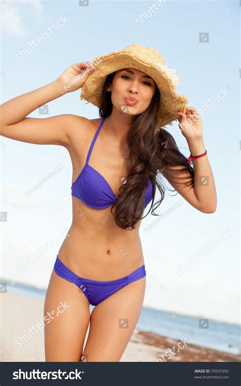 We hope that this lovely collection of happy hours and happy minutes on this special day! Pretty Girl Enjoying Beach Miami Stock Photo 79937350 ...