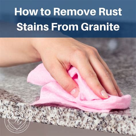 How do you remove olive oil stain from granite? How to Remove Rust Stains From Granite | How to clean ...