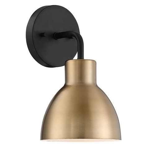 Find new matte black wall sconces for your home at joss & main. Satco Lighting Sloan Matte Black / Burnished Brass Sconce ...