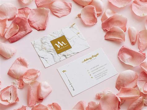 Notebook with business card free mockup to showcase your branding stationery design in a photorealistic style. Free Pink Business Card Mockup | Mockuptree