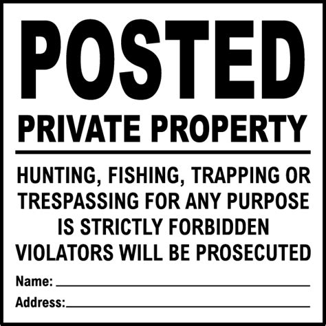 Add your own text for the perfect, personal message. White Posted Private Property Sign F6053 - by SafetySign.com
