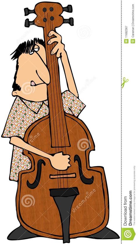 Playing the fiddle can expose you to a range of musical. Bas Fiddle Speler stock illustratie. Illustratie bestaande ...