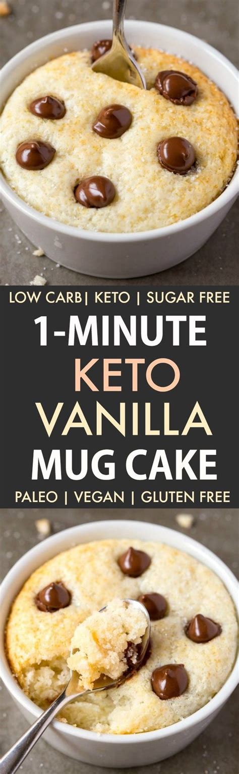 Second, you can make almost all of them in a i like this is the best vanilla mug cake recipe with chocolate sprinkles, but there are so many variants actually. 1-Minute Keto Vanilla Mug Cake (Paleo, Vegan, Sugar Free ...