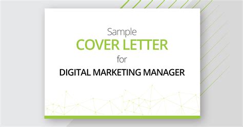 Find inspiration for your application letter, use one of our professional templates, and score the job you want. Sample Cover Letter for Digital Marketing Manager | JobsForHer