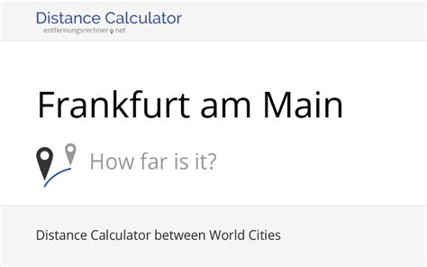 The straight distance between frankfurt and leipzig is km. Where is Frankfurt am Main, Germany located? Distance ...