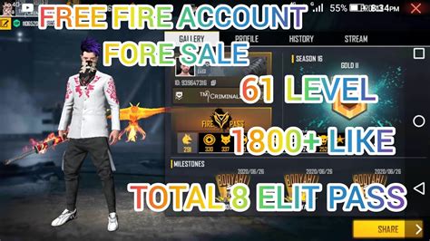 After linking your garena free fire account, watch select garena free fire content to be eligible for rewards. Best free fire account for sale - YouTube