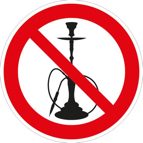 Das ist ungefähr mit einer diskothek gleich zu stellen. Verbotsschild Shisha rauchen verboten direkt beim ...