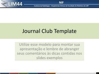 PPT - Journal Club Template PowerPoint Presentation - ID ...