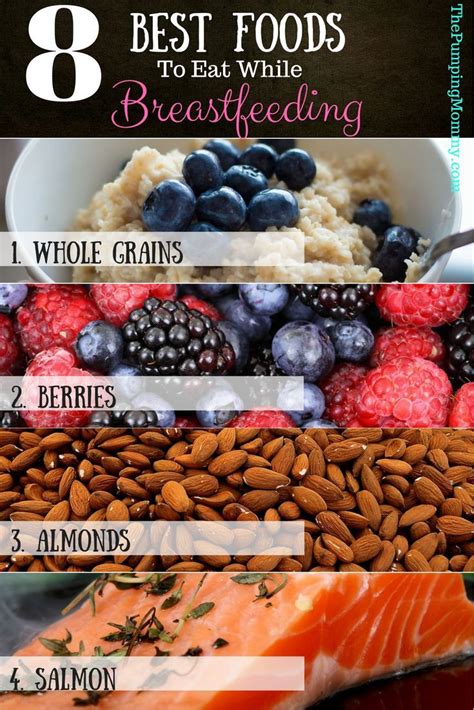 Start to introduce soft foods at 6 months when your baby needs more energy and nutrients than your milk alone can provide. 8 Best Foods to Eat While Breastfeeding | Breastfeeding ...