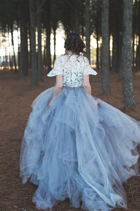 Check spelling or type a new query. Brautkleid in Blau ~ Styled Winter Boho Elopement